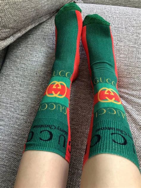 gucci socks with heels|Gucci thigh high socks.